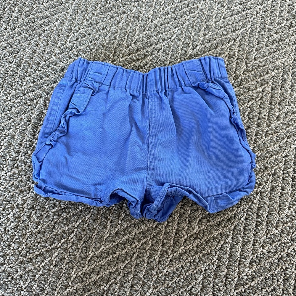 Crewcuts Everyday Blue Ruffle Shorts - Size 2
